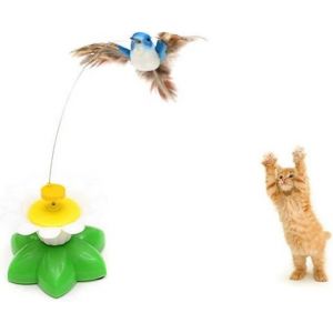 Jouet Électrique Rotatif Interactif Pour Oiseaux Pour Chats - Mouvement À 360° Engageant, Antidérapant, Compagnon De Jeu Amusant - Neuf
