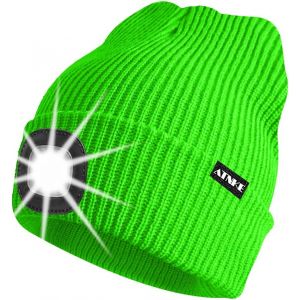 Unisexe Led Bonnet Lampe Frontale,Usb Rechargeable 4 Led Chapeau De Course Ultra Lumineux Lumi&egrave;re Hiver Chaud Tricot Bonnet Cadeaux Pour Hommes Et Femmes - Neuf