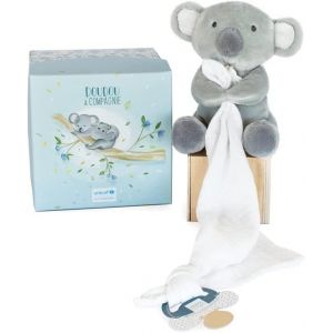 Collection UNICEF-Doudou Attache-Sucette Koala Gris-Accroche T&eacute;tine 12 cm-Cadeau de Naissance pour B&eacute;b&eacute; Fille et Gar&ccedil;on-Garantie Doudou Perdu-B&eacute;b&eacute; & Moi-DC3787 - Neuf