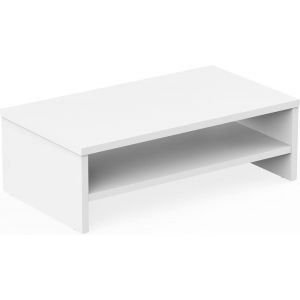 TUHU-Réhausseur D'Écran En Bois,Support De Moniteur,Support D'Ordinateur Portable,Pc,Tv,Pour Le Bureau Et La Maison,42,5X23,5X14Cm,Blamc - Neuf