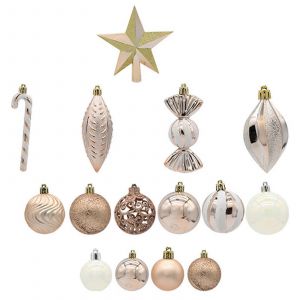 Ornements d'arbre de No&euml;l, Boule Suspendue Ornements pour la D&eacute;coration de No&euml;l pour la Maison Store des Centres Commerciaux de No&euml;l, Ornements de Champagne - Neuf