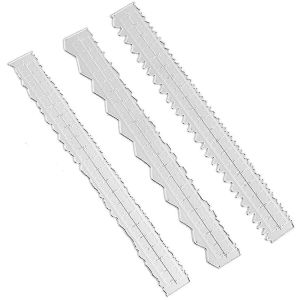 3 Styles Règle De Bord Irrégulier,Règle D'artisanat En Métal,Règle De Déchirure De Papier Pour Le Gaufrage Avec Scrapbook Jag - Neuf