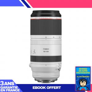 Canon RF 100-500mm F4.5-7.1L IS USM + Ebook 'Devenez Un Super Photographe - Neuf