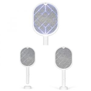 Raquette &eacute;lectrique anti-insectes - Batterie rechargeable - Neuf
