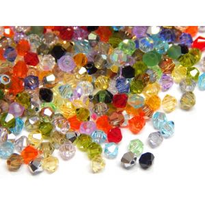 Meimie-Preciosa Lot De 200 Perles En Cristal,Style Bohème,3mm,Mélange De Perlesmulticolores,Tchèques Taillées,En Verre One - Neuf