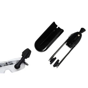 Brosse De Nettoyage De Lunettes Portable Avec Lingette En Microfibre Et Double T&ecirc;te - Neuf