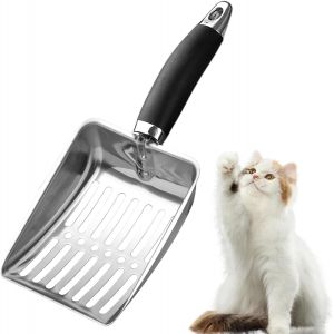 Kalanka-Pelle &Agrave; Liti&egrave;re Pour Chat, Pelle Litiere Chat Metal, Pelle A Crotte Chat, Pelle &Agrave; Liti&egrave;re En Acier Inoxydable Pour Chat, Facile &Agrave; Nettoyer, Convient Aux Animaux De Compagnie Et Aux Chatons, A - Neuf