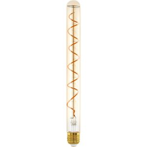 Kalanka-Eglo Lampe Led E27 &Agrave; Intensit&eacute; Variable, Ampoule Edison Vintage Spirale, Forme De Tige, Ambre, 4 Watts (&Eacute;quivalent &Agrave; 18 Watts), 180 Lumens, Blanc Chaud, 1600 K, T30, &Oslash; 3 Cm - Neuf