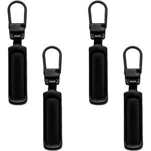 Tirette Fermeture Eclair, 4 Pcs Tirettes de Réparation Fermeture Eclair, Métal Zipper Pull, Zipper Pull amovible, Tirette Fermeture Eclair Remplacement, Pour Vêtements, Jeans, Valises - Neuf