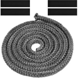 Kalanka-Flintronic Joint Tressé Pour Insert Et Poêle, 16mm X 2.5m Joint En Fibre De Verre Avec 4 Ruban, Joint Réfractaire, Joint Insert Cheminée Pour Poele A Bois, Cheminée, Chaleur, Résistante À 600 - Neuf