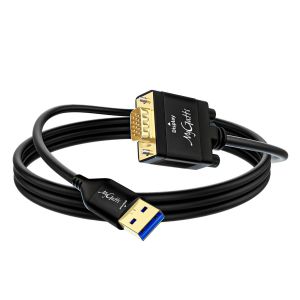 ERYI-Câble Adaptateur Usb 3.0 Vers Vga 3 M,Unidirectionnel Type-A Mâle Vers Vga Mâle,1080P Full Hd Pour Tv,Projecteur,Moniteur,Compatible Avec Windows 11/10/8.1/8/7,Macos,Installation Du Pilote Requi - Neuf