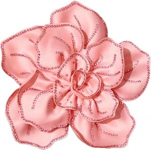 Kalvd-Fleur Broche Femme,Pince Cheveux Fleur,Rose Fleurs En Diamant Broches Accessoires Cheveux Pour Mariage Plage Coiffure De Carnaval Danseuse Piscine Été Fête - Neuf