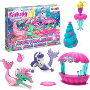 JGD-MERMAID Calendrier de l'Avent Fille avec Licorne Jouet, Calendrier de l'Avent Enfant avec Figurines Licorne &agrave; nageoire de Sir&egrave;ne - Neuf