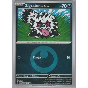 Carte Pok&eacute;mon - Zigzaton De Galar - 130/217 - Reverse - H&eacute;ros Transcendants - Neuf