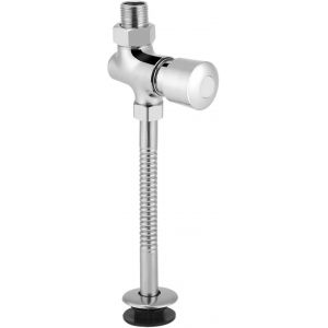 Robinet De Chasse D'eau Pour Urinoir, Robinet De Chasse D'eau Automatique À Capteur Avec Bouton En Laiton, Chasse D'eau Manuelle À Pression Retardée Pour Urinoir - Neuf