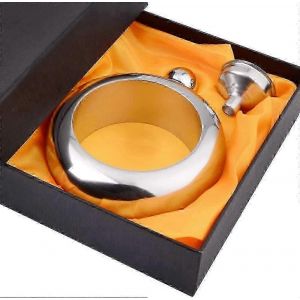 Flacon À Liqueur Pour Femme Avec Entonnoir - Bracelet Jonc En Acier Inoxydable Flacon - Neuf