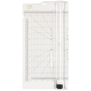 Vaessen Creative 2207-108 Massicot Et Plaque De Rainurage 6&iquest; Pour Scrapbooking, Cr&eacute;ation De Cartes Et Autres Loisirs Cr&eacute;atifs En Papier, Plastique, Blanc, 15,2 X 30,5 Cm - Neuf