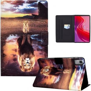 Coque pour Lenovo Tab M11 11"" 2024 Housse ?tui de Protection avec Veille/R&iquest;&iquest;veil Automatique Coque Tablette Lenovo Tab M11 2024 TB-331FC, L&iquest;&iquest;opard et Lowe - Neuf