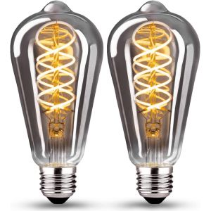 Ampoule Led E27, Ampoule E27 Vintage Dimmable 4w St64 Ampoule Led E27 Blanc Chaud 2700k 360lm Edison Décorative Rétro Ampoule Vintage Antique Lampe Equivalent À Incandescente 40w, Lot De 4 - Neuf