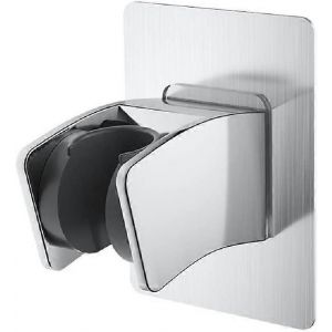 Aspirateur réglable à la main Support mural Stick adhésif Patch pour enfants Baignoire Plastique Brushed Chrome - Neuf