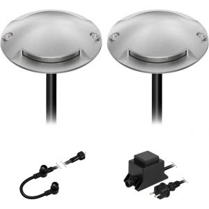 Lampadaire Led Bunda, 2 Lampes, Pour L'extérieur, Passable, Blanc Chaud, Lot De 2[Amp748176] - Neuf