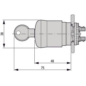 Eaton RMQ-Titan Bouton D'Arr&ecirc;t D'Urgence IP66 38mm NC/NO - 216516 - Neuf