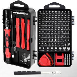 ERYI-Tournevis De Precisions, 124 En 1 Jeu De Kit Tournevis Magnétique Outil De Réparation Professionnel Mit Gadget Magnétique Pour Appareils Pour Iphone,Mac,Pc,Montre,Jouets,Lunettes,Autres Électron - Neuf