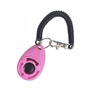 Lot De 2 Clickers Ovales Roses Pour Dressage D'animaux De Compagnie, Anti-Aboiements, Fournitures Pour Animaux De Compagnie - Neuf