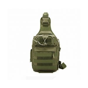 Sac De Pêche Polyvalent Vert Armée - Durable, Spacieux Et Confortable Pour Toutes Les Aventures En Plein Air - Neuf