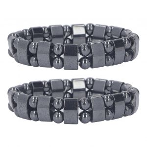 2pcs Bracelets Magn&eacute;tiques Cuivre Pur Soulager Les Vertiges Am&eacute;liorer La Circulation Foie Sant&eacute; Soins Force Bracelet Magn&eacute;tique - Neuf