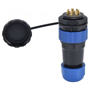 XYONG Prise d'aviation etanche IP68 SP28, connecteur d'alimentation male et femelle a souder, 380 V, 25 A, 8 broches - Neuf