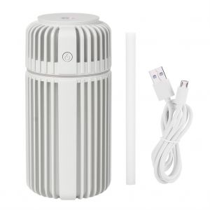 Hjlian Mini Humidificateur Portable Usb, Purificateur D'air Hydratant Pour La Maison, La Voiture, Le Bureau, Gris Argente - Neuf