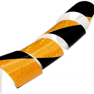 Ruban Réfléchissant, 45,72 M X 50 Mm, Prismatique, Étanche, Forme Angulaire, Ruban D'avertissement De Sécurité, Rouleau De Ruban Adhésif De Sécurité En Vinyle Auto-Adhésif - Neuf