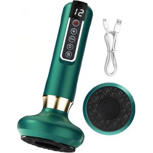 Epkh-Appareil De Massage Par Ventouse Électrique,Appareil De Massage Anti-Cellulite Pour Jambes/Ventre/Bras,Appareil Anti-Cellulite,Appareil De Drainage Lymphatique Avec 12 Programmes&4 Modes (Vert) - Neuf