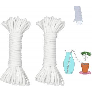 Corde D'arrosage Automatique Pour Pot De Fleurs - 18 M De Diamètre - 5 Mm De Diamètre - Pour Plantes De Vacances - Pour Plantes - Système D'arrosage Automatique - Violet - Neuf