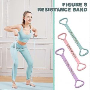 Bande De R&eacute;sistance En Silicone &Agrave; 8 Chiffres Bras Dos Exercice D'&eacute;paule Corde &Eacute;lastique Yoga - Neuf