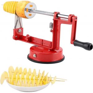 En Spirale Pomme De Terre Frites En Acier Inox,&Eacute;plucheurs De Pommes De Terre Fruit Carottier Remuer Trancheuse Coupeur,Machine &Agrave; Copeaux Pour Pommes De Terre,Chips Tornade - Neuf