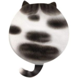 Coussin De Si&egrave;ge Rond En Peluche, Motif Chat Mignon, Pour Chaise. - Neuf