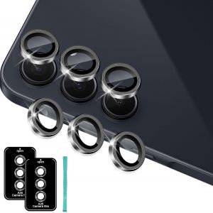 Protection De Lentille Pour Samsung Galaxy A35 5g Cam&eacute;ra Arri&egrave;re Protecteur, Individuel En Alliage Aluminium En Hd Verre Tremp&eacute; 9h, Anti Rayures Protector Cam&eacute;ra Pour Tout Coque, Noir - Neuf