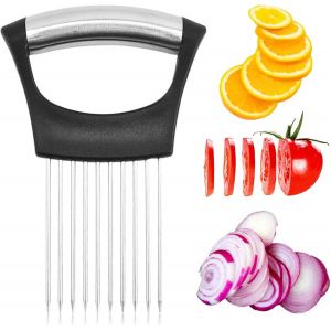 Mevronisshop-Porte-Tranche D'oignon En Acier Inoxydable, Porte Tranche Oignons, Outil D'aide Au Tranchage, Pour Viande, Oignons, Pommes De Terre, Tomates, Citrons - Neuf