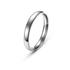 (Agrent)Bijoux Hommes Femmes Bague En Acier Inoxydable De Fiançailles De Mariage Bague De 4mm Taille Choisir 51.8 Cm - Neuf