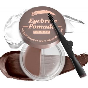 asas-Gel À Sourcils Maquillage 2-En-1 Cire Sourcil & Teinture Sourcil,Coloration Sourcil Longue Tenue 24H Avec Double Tête Brosse Sculptante,Sans Parfum Effort Pour Des Sourcils Naturels,#04 Marron - Neuf