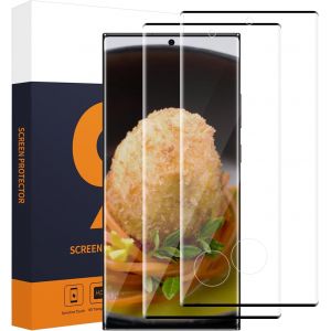 KAL-Lot De 2 Films De Protection D'&Eacute;cran En Verre Blind&eacute; Pour Samsung Galaxy S22 Ultra 5G, Haute Sensibilit&eacute;, Bord 3D, Couverture Compl&egrave;te, 0,33 Mm, Pas De Bulles, Duret&eacute; 9H, R&eacute;sistant Aux - Neuf