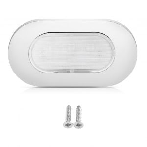 Plafonnier Marin Led 12v En Acier Inoxydable Lampe De Courtoisie Blanche Lampe De Travail Étanche Pour Yacht De Bateau - Neuf