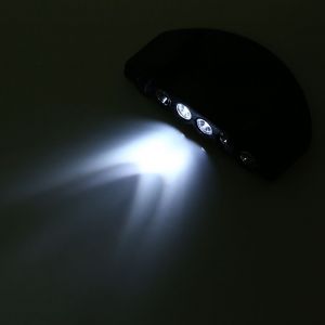 1 Lampe Frontale A 6 Led Avec Clip Pour Casquette, Ideale Pour La Peche En Plein Air Ou Le Camping - Neuf