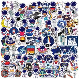 Lot De 150 Autocollants Imperméables Pour Bricolage,Ordinateur Portable,Bouteille D'eau,Journal,Autocollants En Vinyle Imperméable De Qualité Supérieure (Astronautes) - Neuf