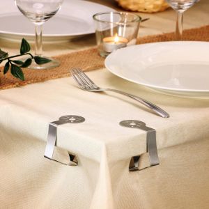 Lot De 8 Pinces À Nappe (Cochon Argenté), Réglables, En Acier Inoxydable, Pour Jardin, Fête - Neuf