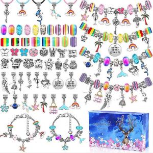 112 Pcs Bracelet Pour Enfants En Cristal Color&eacute; Bricolage Bijoux Faits &Agrave; La Main Coffret Cadeau Exquis Ensemble De Corde &Agrave; Main - Neuf