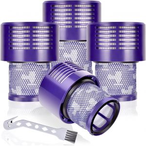 Remplacements De Filtre À Vide 4 Paquets Pour Dyson V10 Cyclone Series, V10 Animal, V10 Absolute, V10 Total Clean, Sv12, Filtres De Remplacement Dyson, N° De Pièce 969082-01[SSE7111112] - Neuf
