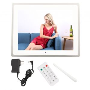 Cadre photo numerique 12 pouces 1080p avec telecommande LED, 100-240 V, pour la maison, prise americaine - Neuf